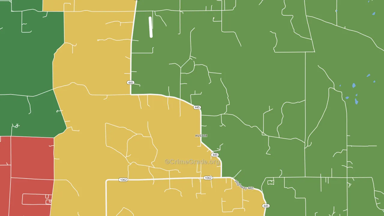 70442, LA Map of Theft Rates