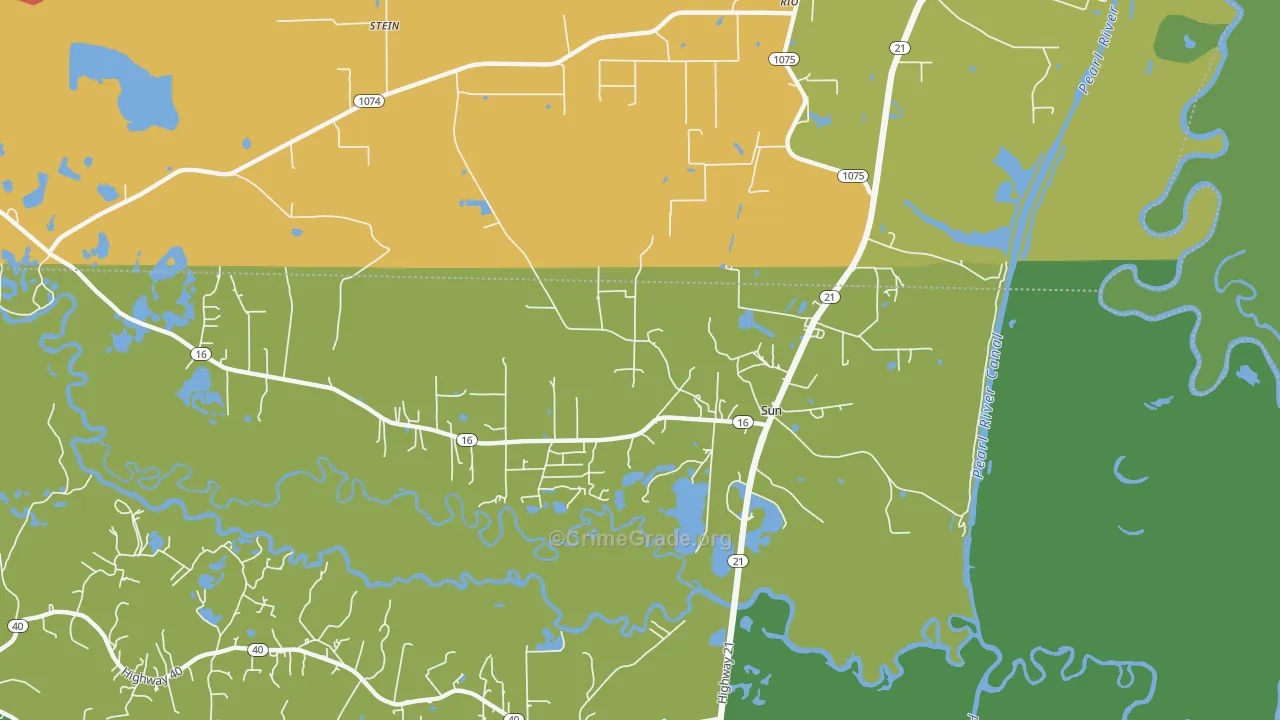 70463, LA Map of Theft Rates