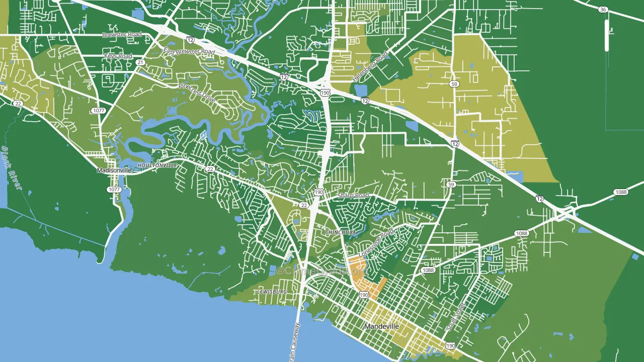 70471, LA Map of Theft Rates