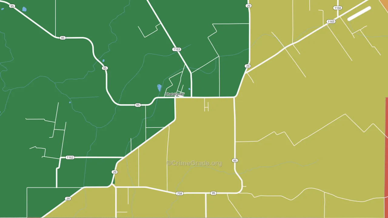 70524, LA Map of Theft Rates