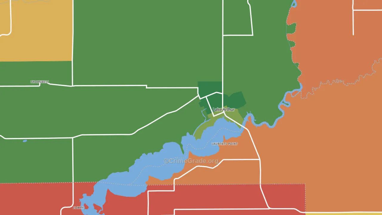 70549, LA Map of Theft Rates