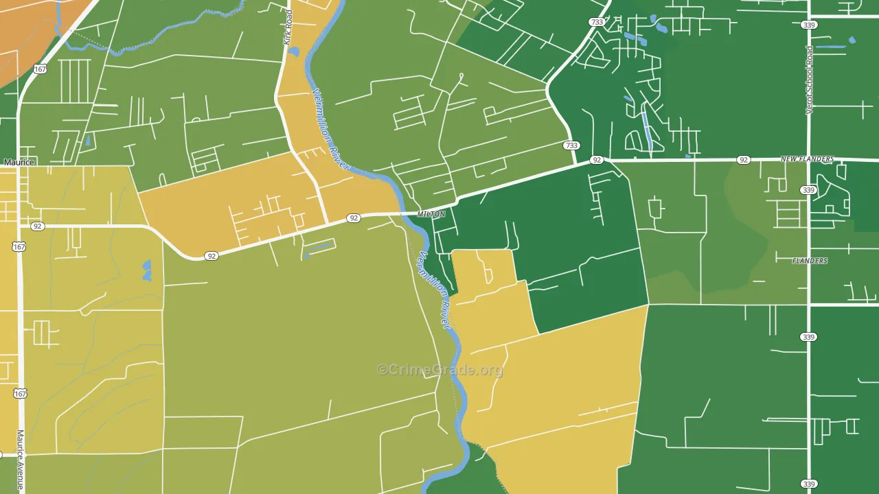 70558, LA Map of Theft Rates