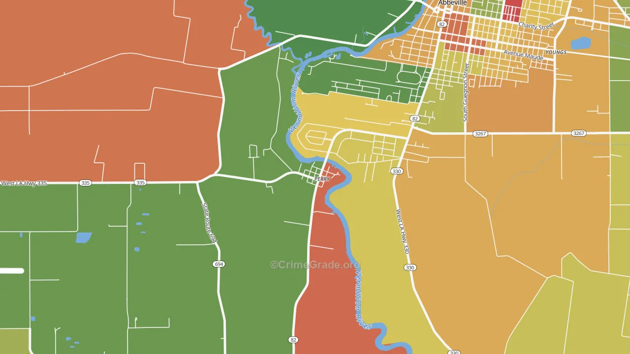 70575, LA Map of Theft Rates