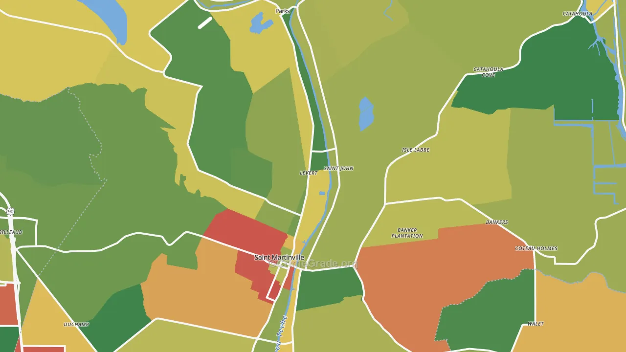 70582, LA Map of Theft Rates