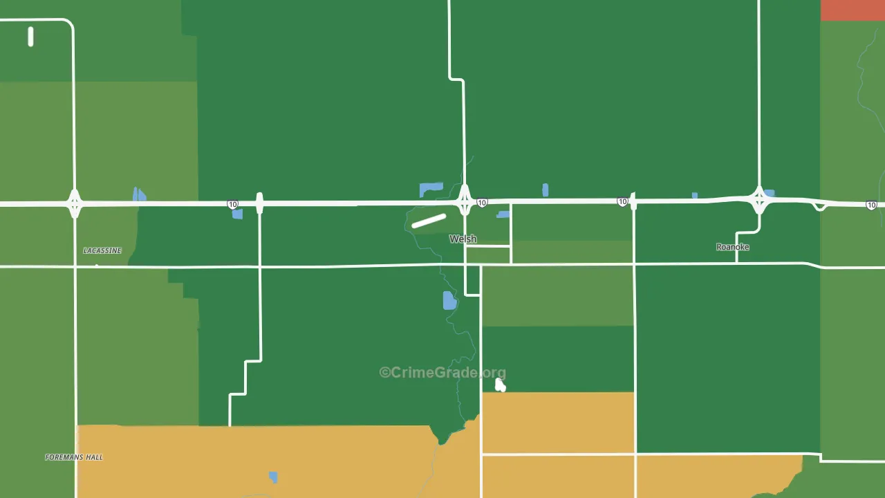70591, LA Map of Theft Rates