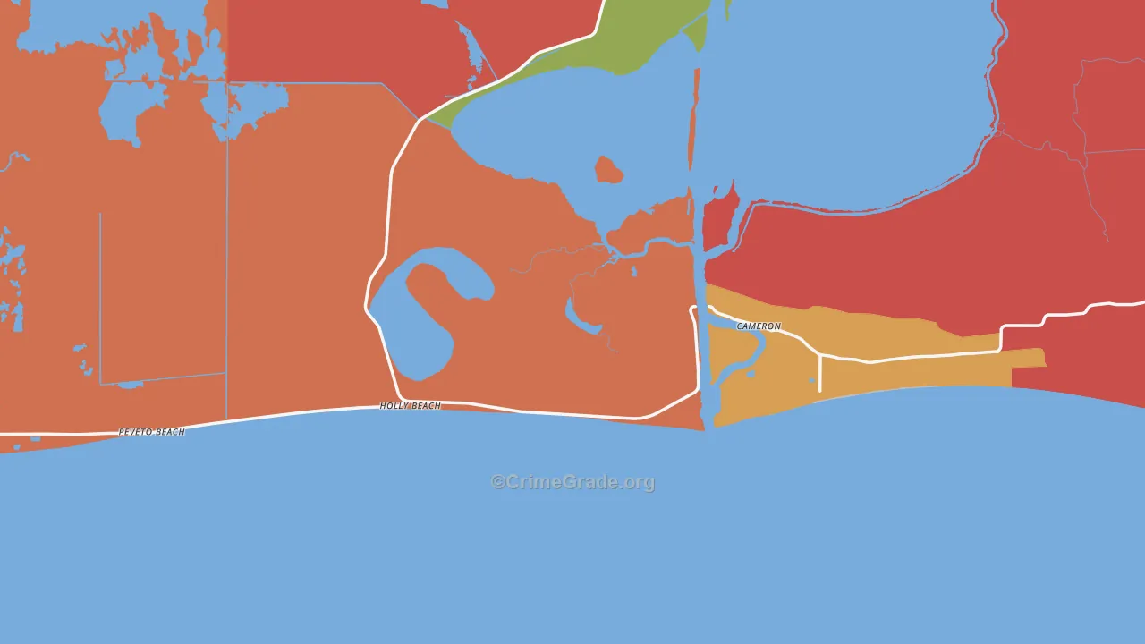 70631, LA Map of Theft Rates