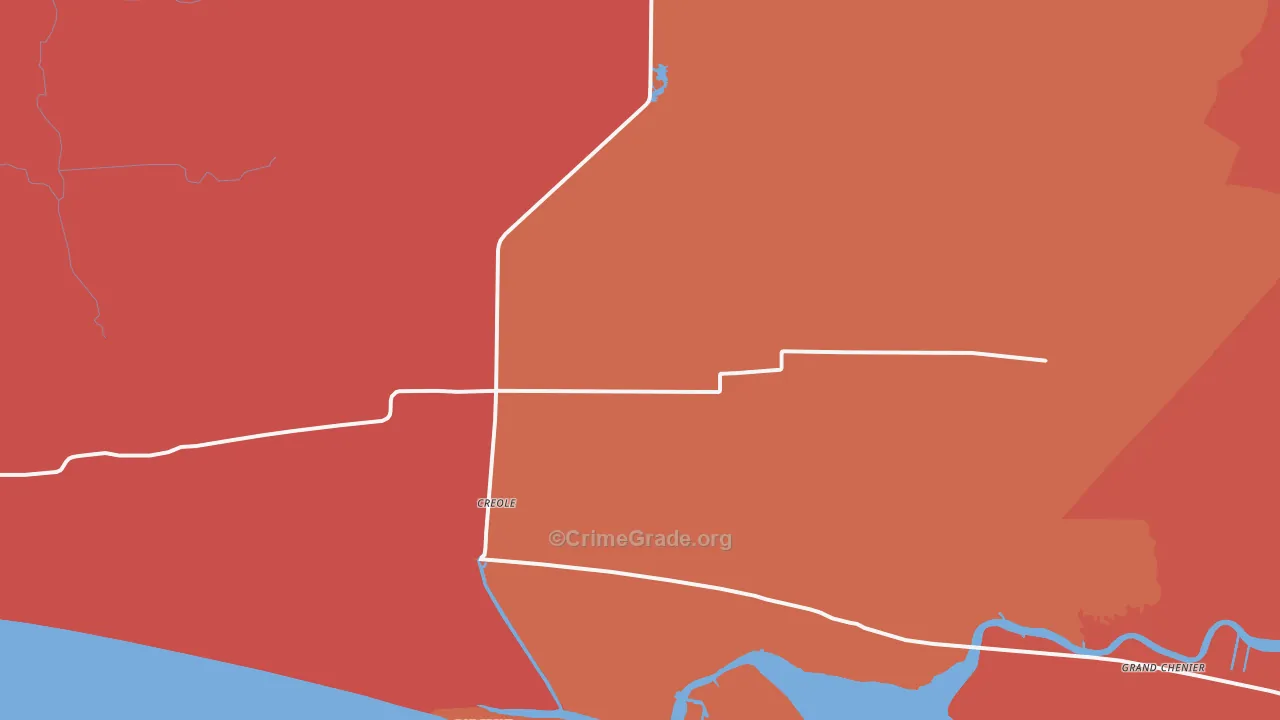 70632, LA Map of Theft Rates