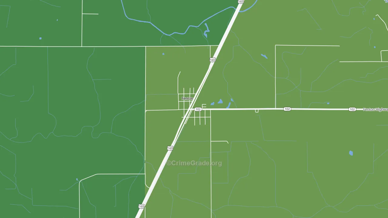70640, LA Map of Theft Rates