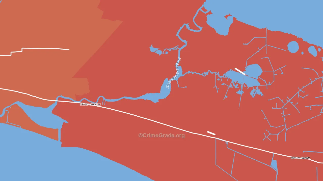 70643, LA Map of Theft Rates