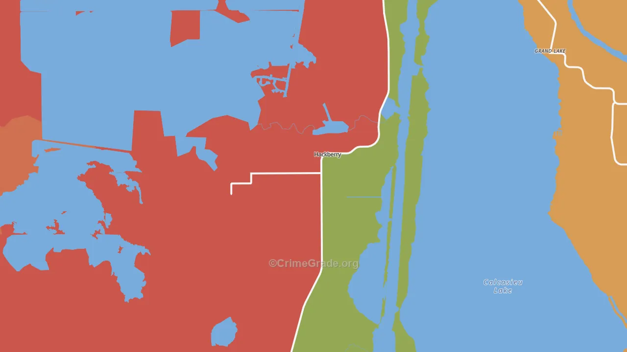 70645, LA Map of Theft Rates