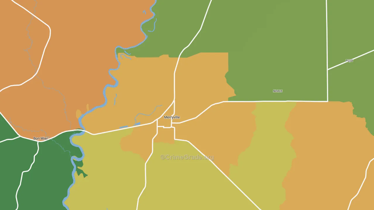 70653, LA Map of Theft Rates