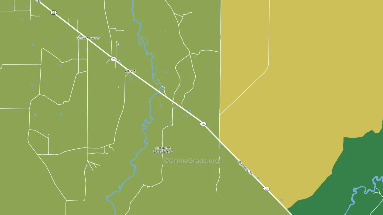 70654, LA Map of Theft Rates