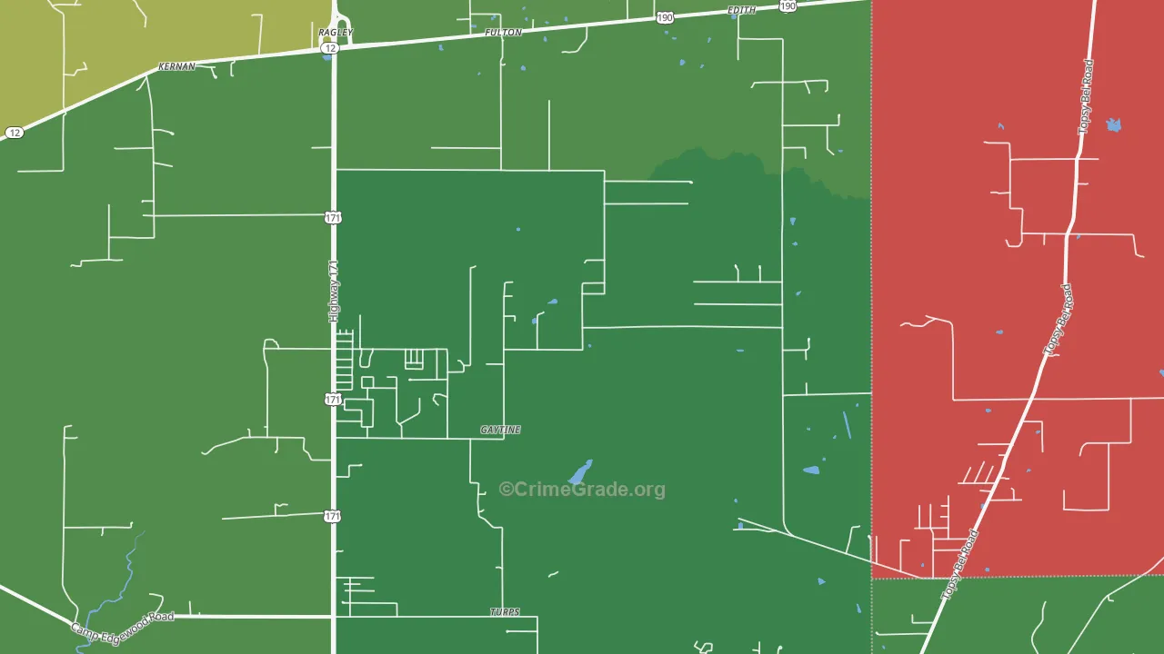 70657, LA Map of Theft Rates