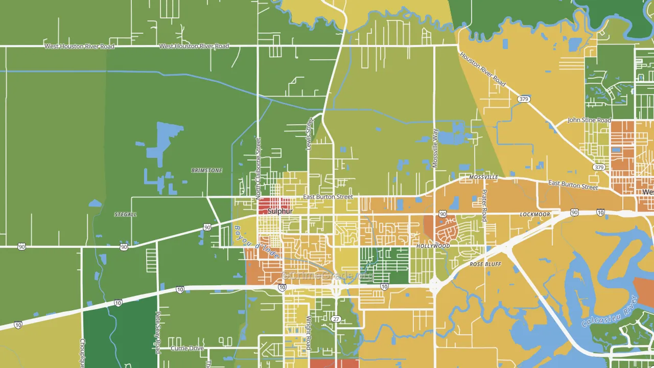 70663, LA Map of Theft Rates