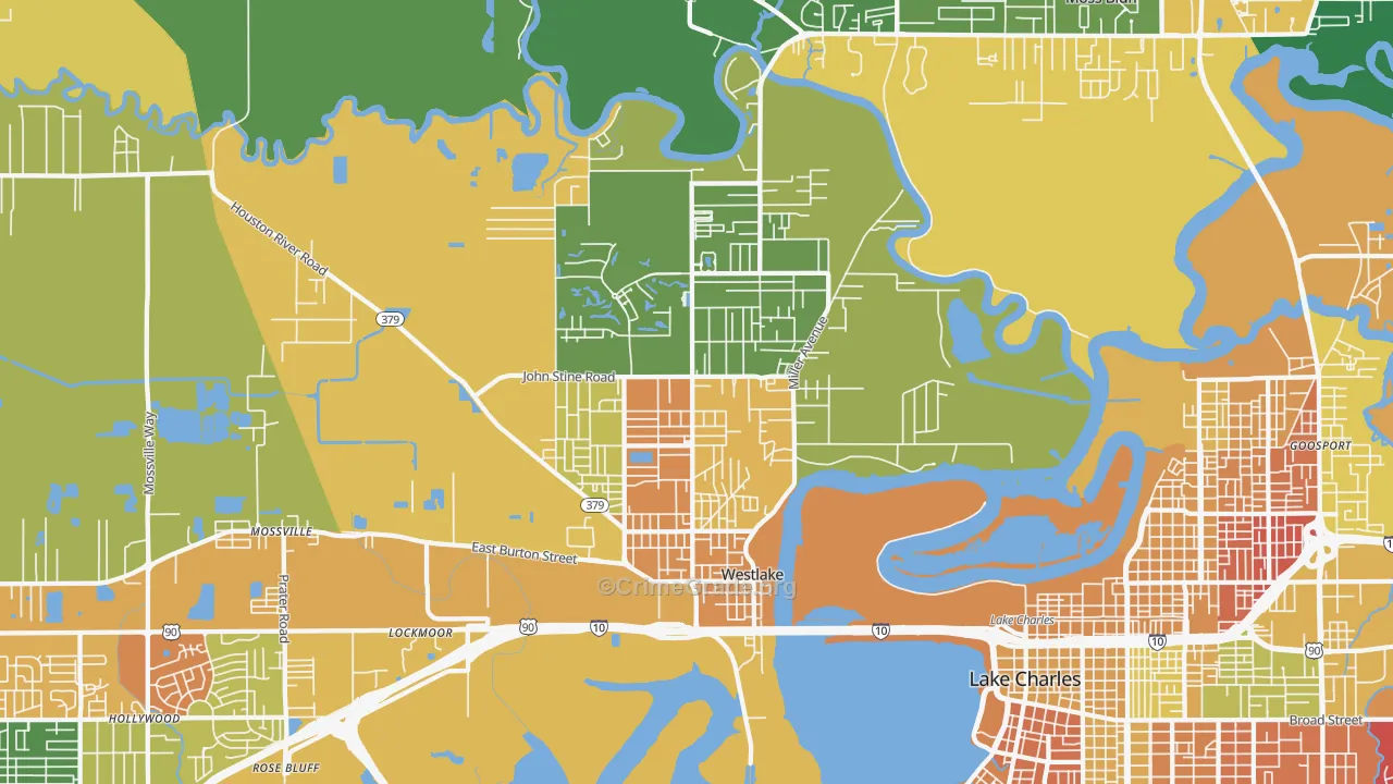 70669, LA Map of Theft Rates