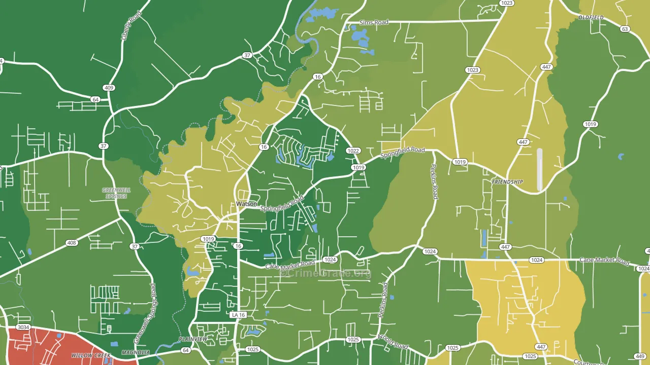 70706, LA Map of Theft Rates