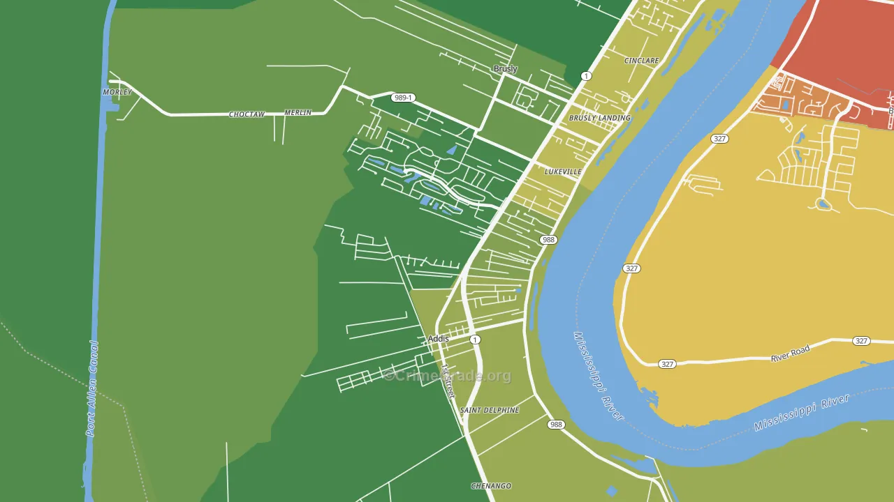 70710, LA Map of Theft Rates