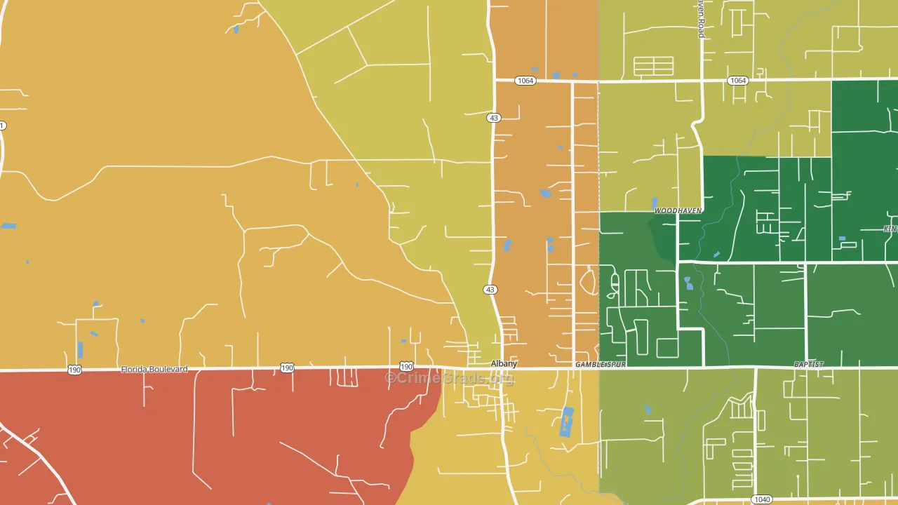 70711, LA Map of Theft Rates