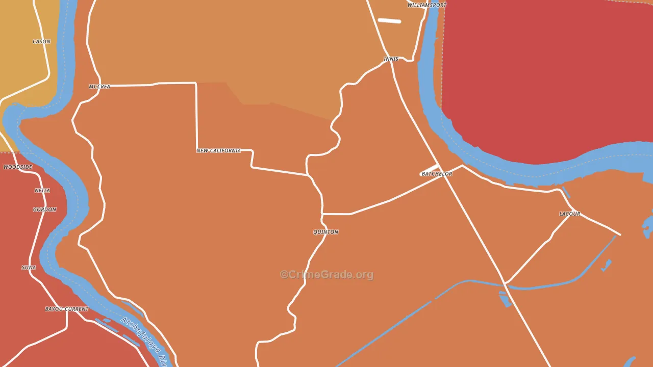 70715, LA Map of Theft Rates