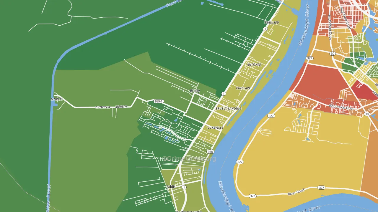 70719, LA Map of Theft Rates