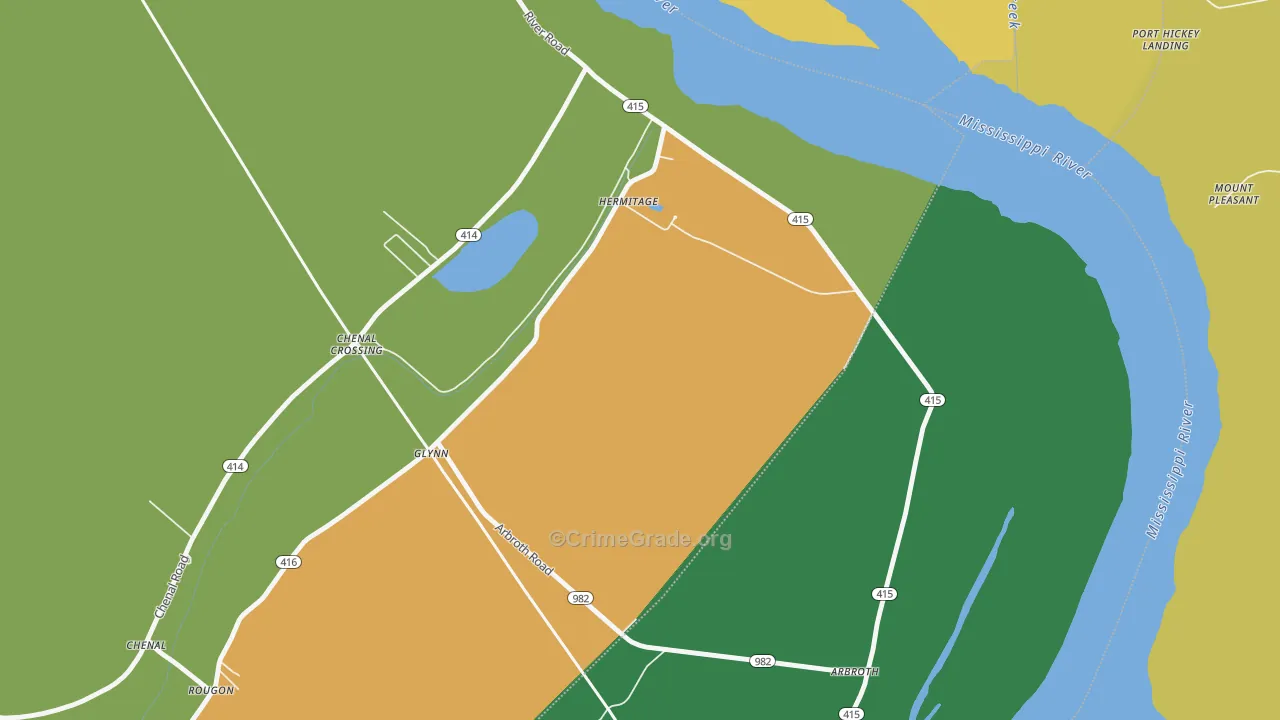 70736, LA Map of Theft Rates