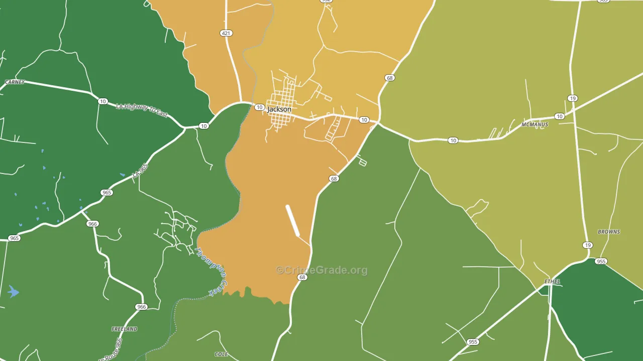 70748, LA Map of Theft Rates