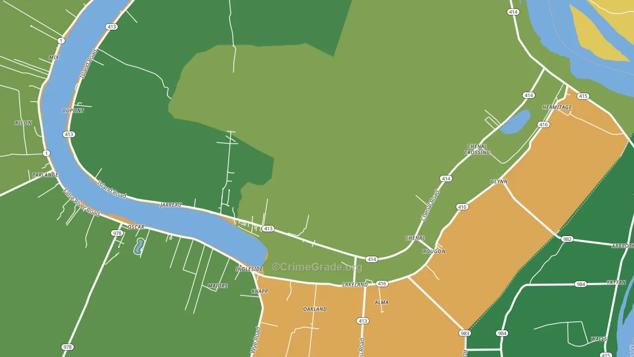 70749, LA Map of Theft Rates
