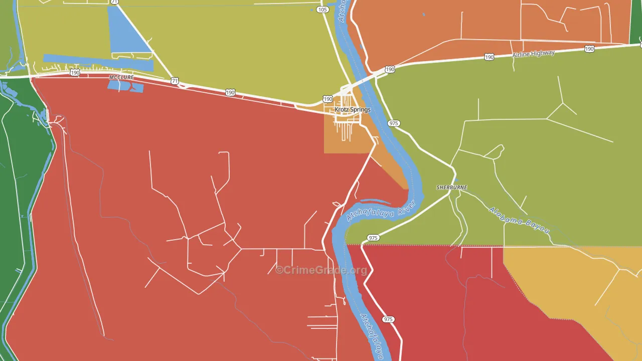 70750, LA Map of Theft Rates