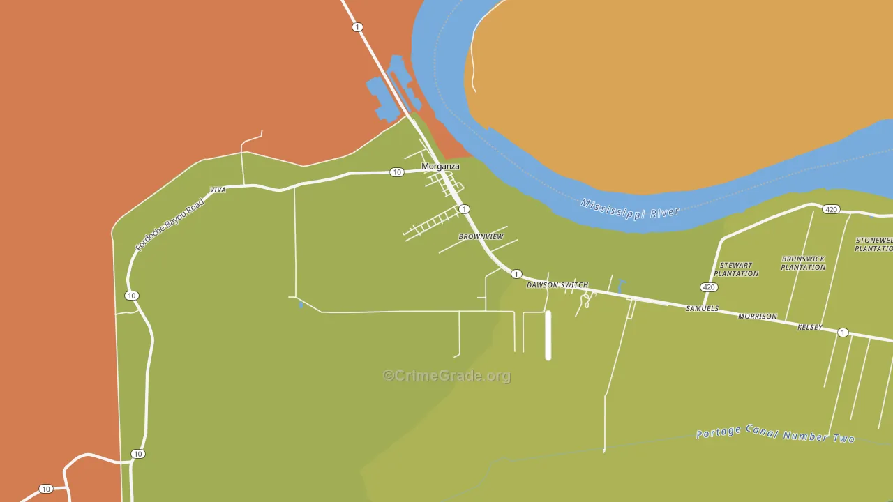 70759, LA Map of Theft Rates