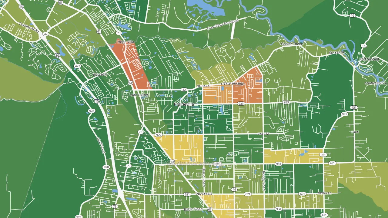 70769, LA Map of Theft Rates