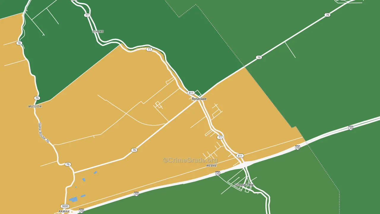70772, LA Map of Theft Rates