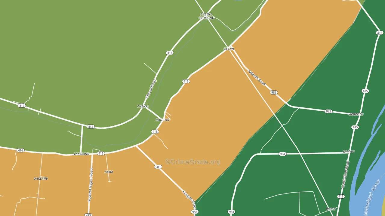 70773, LA Map of Theft Rates