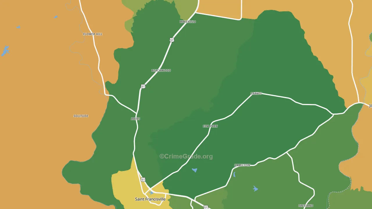 70775, LA Map of Theft Rates