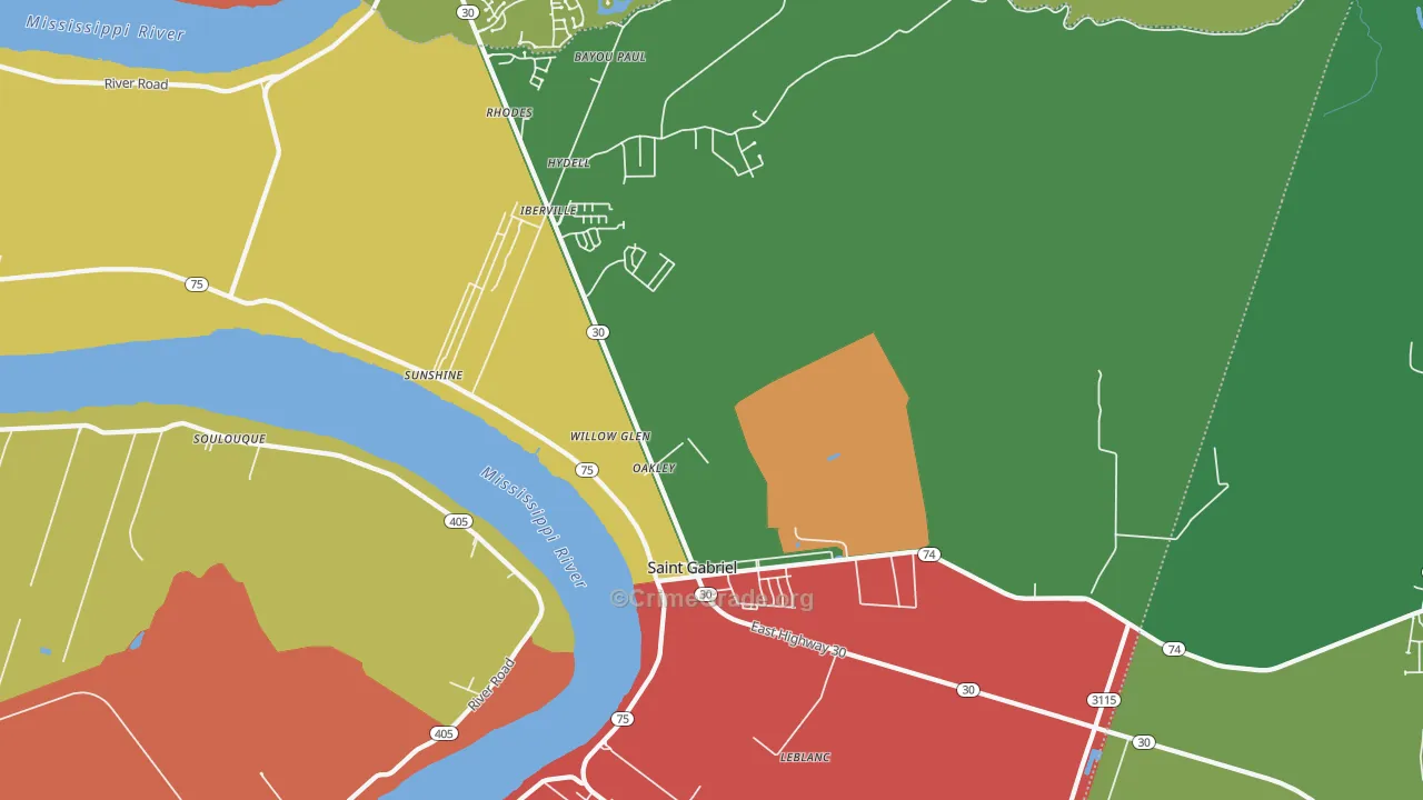 70776, LA Map of Theft Rates