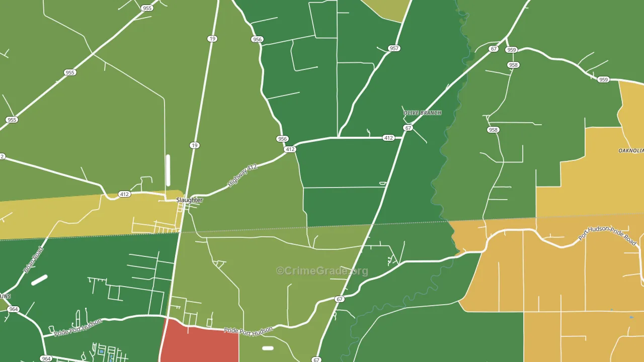 70777, LA Map of Theft Rates