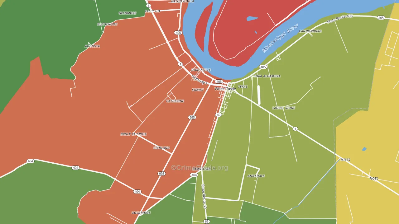 70788, LA Map of Theft Rates