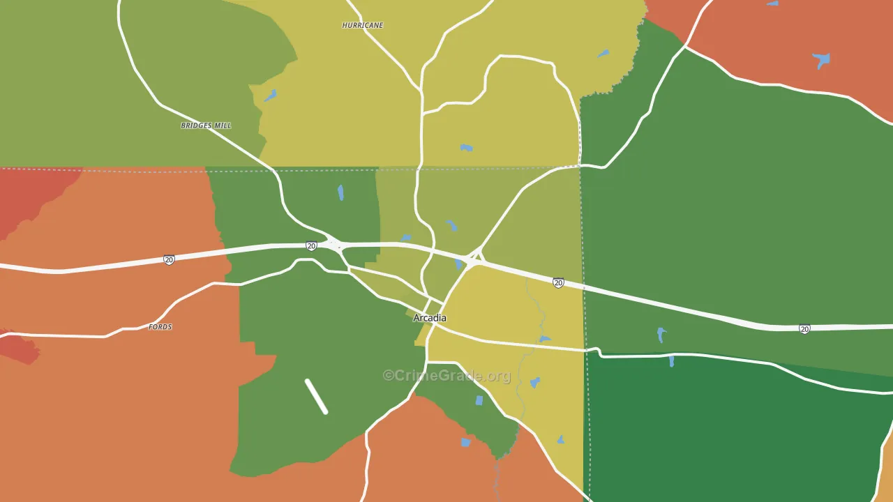 71001, LA Map of Theft Rates