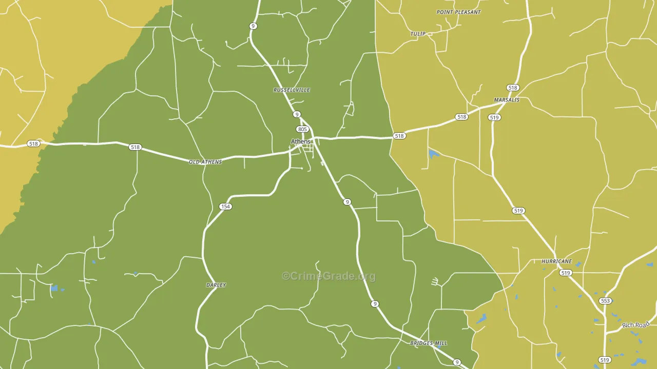 71003, LA Map of Theft Rates