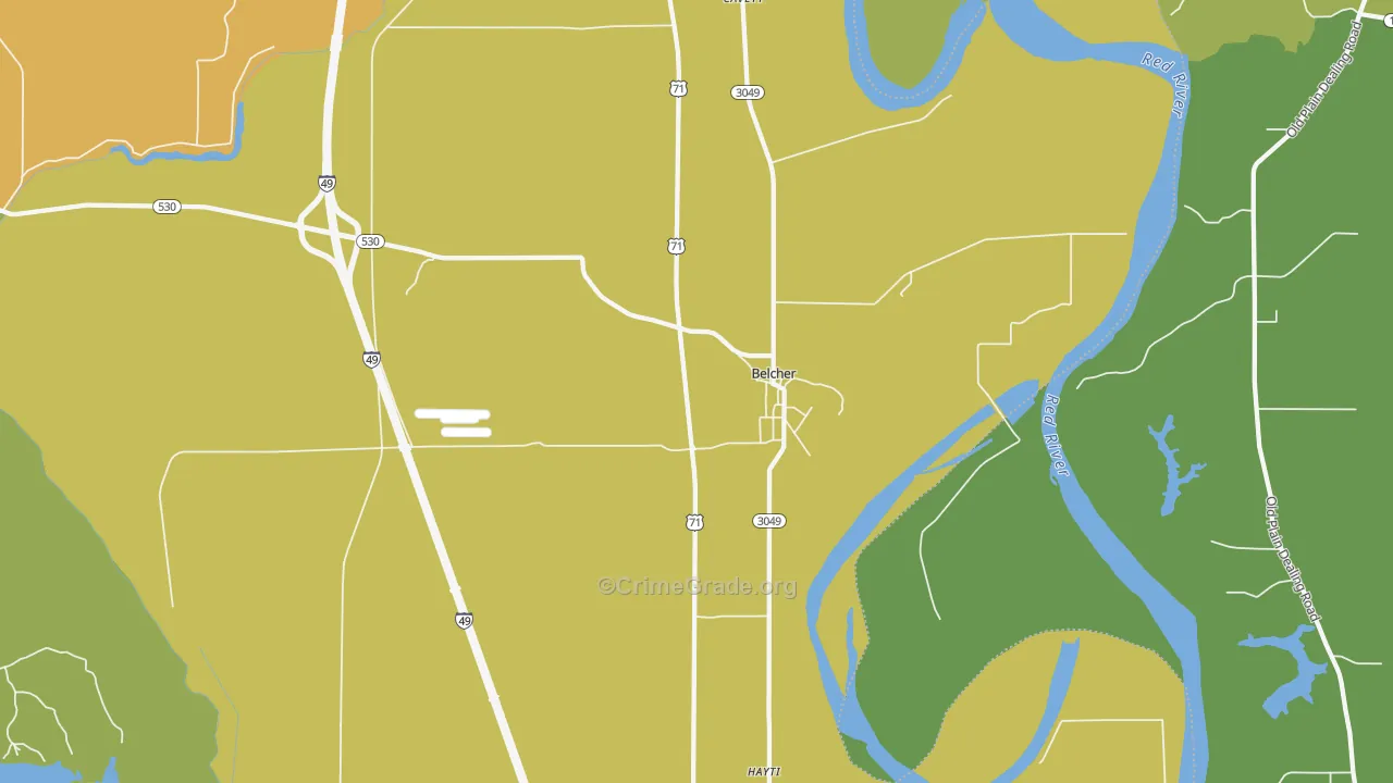 71004, LA Map of Theft Rates