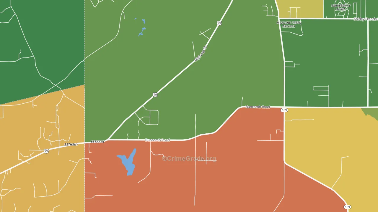 71007, LA Map of Theft Rates