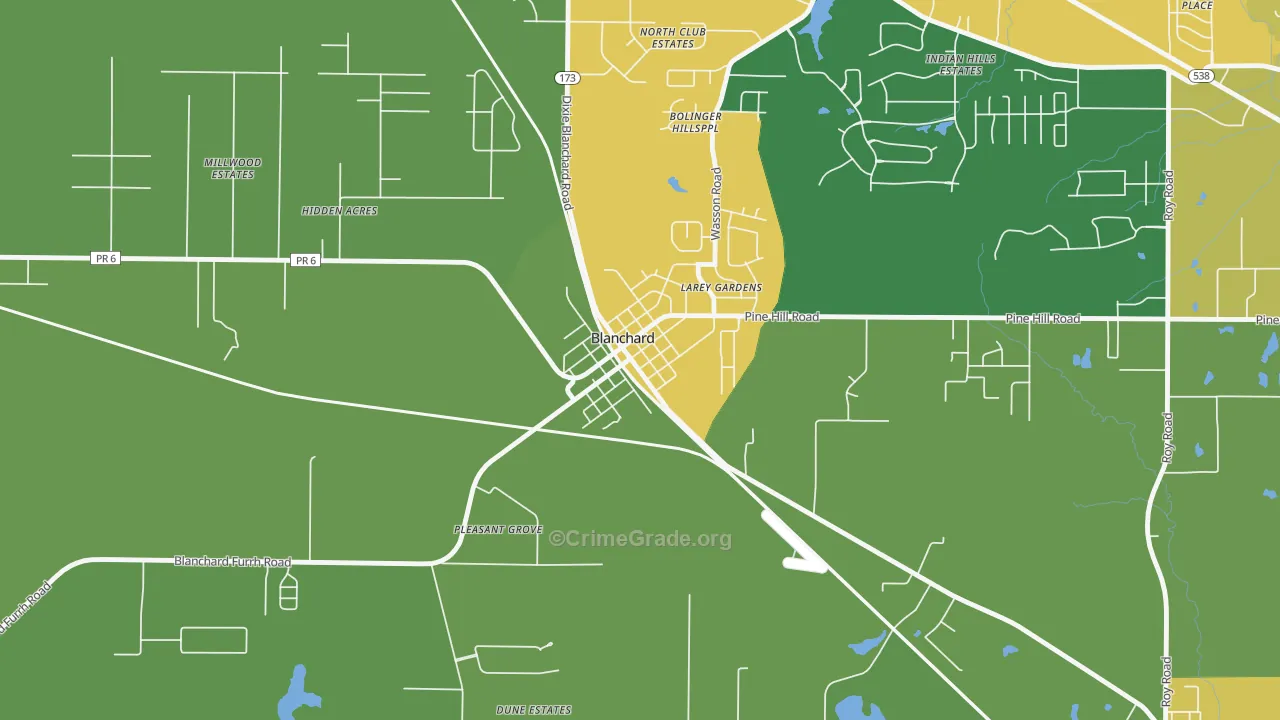 71009, LA Map of Theft Rates