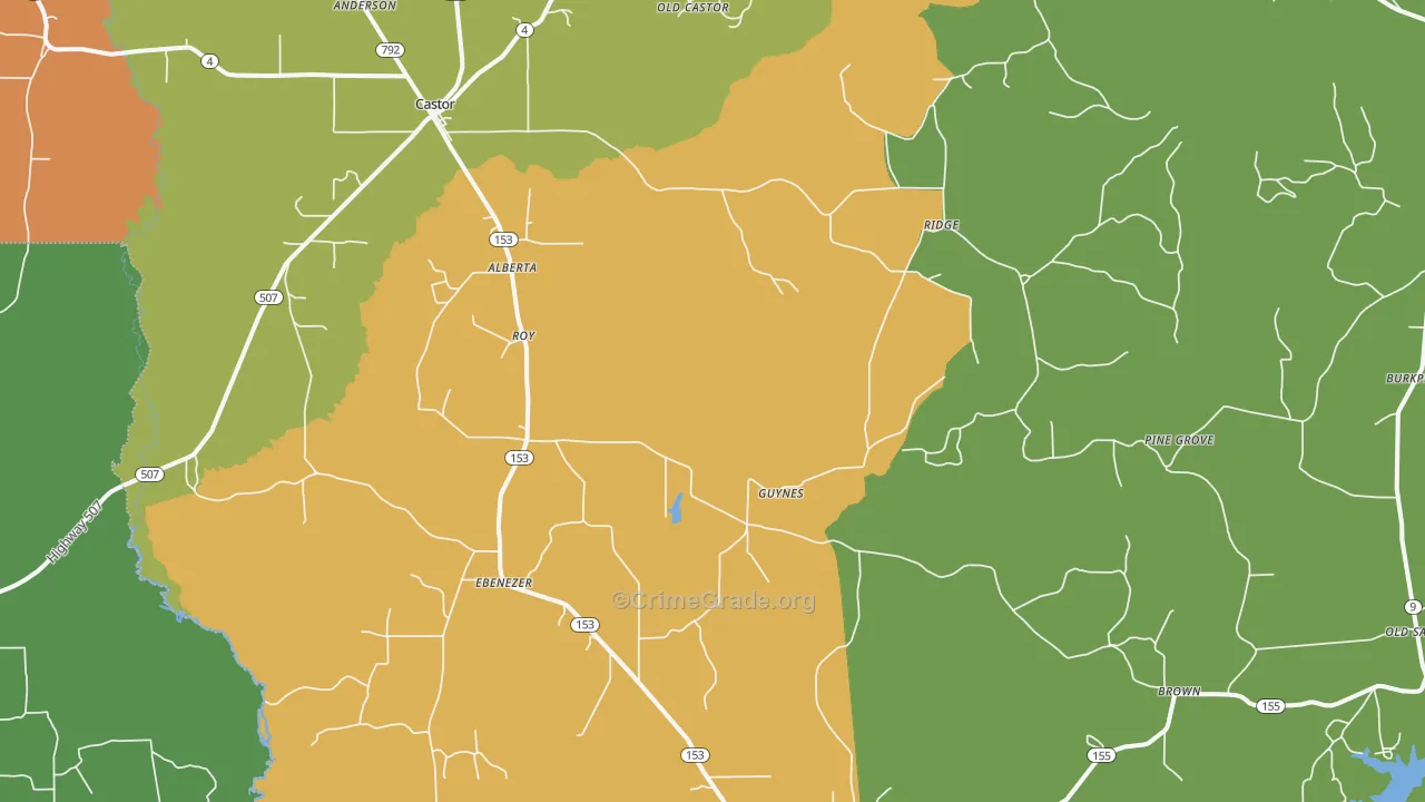 71016, LA Map of Theft Rates
