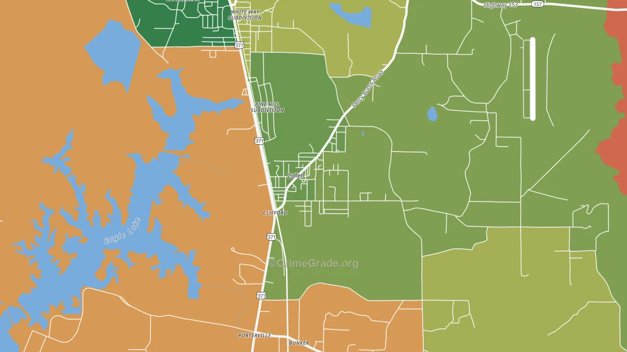 71021, LA Map of Theft Rates