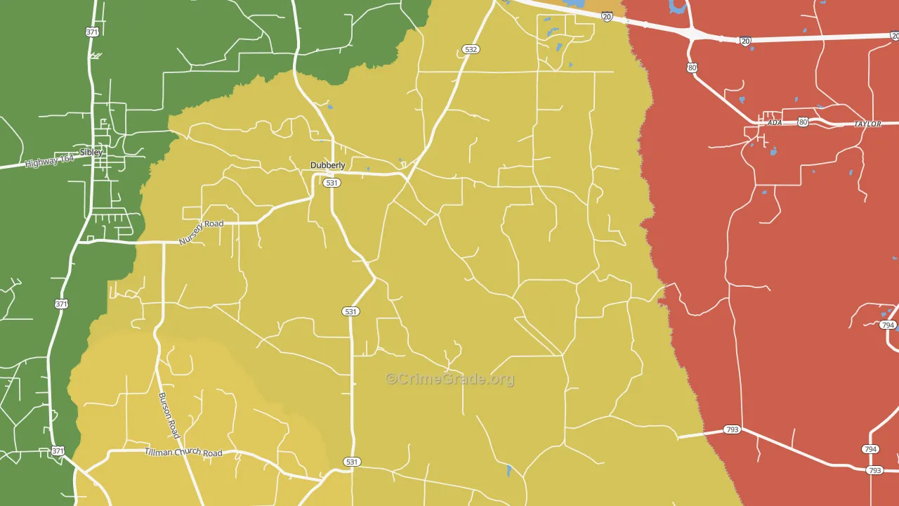 71024, LA Map of Theft Rates