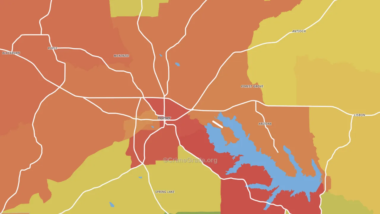 71040, LA Map of Theft Rates