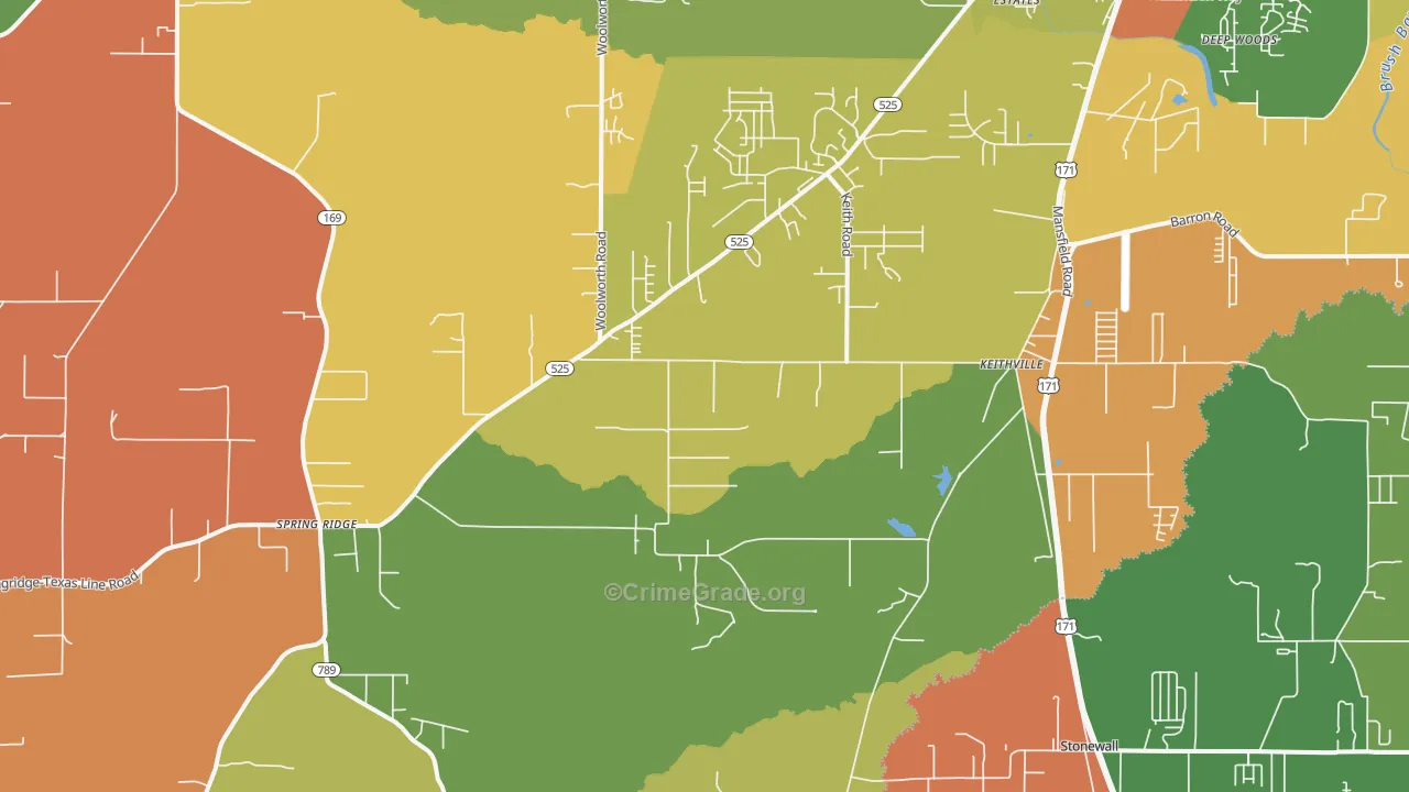 71047, LA Map of Theft Rates