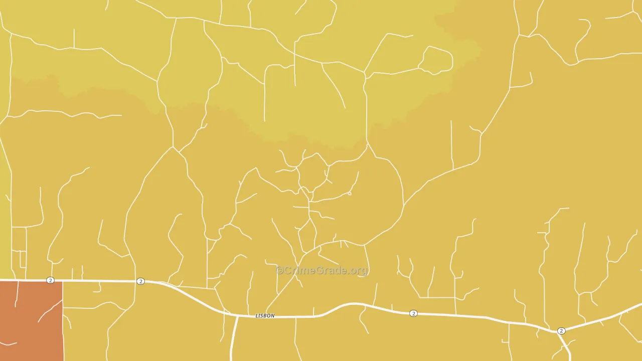 71048, LA Map of Theft Rates