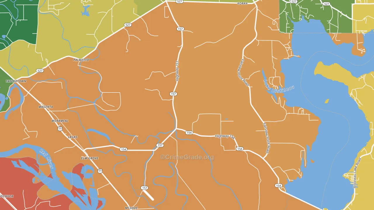 71051, LA Map of Theft Rates