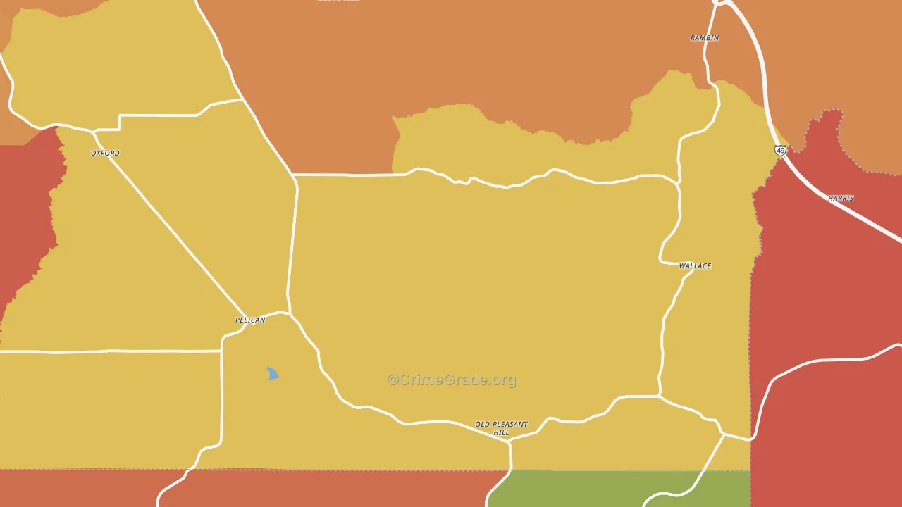 71063, LA Map of Theft Rates