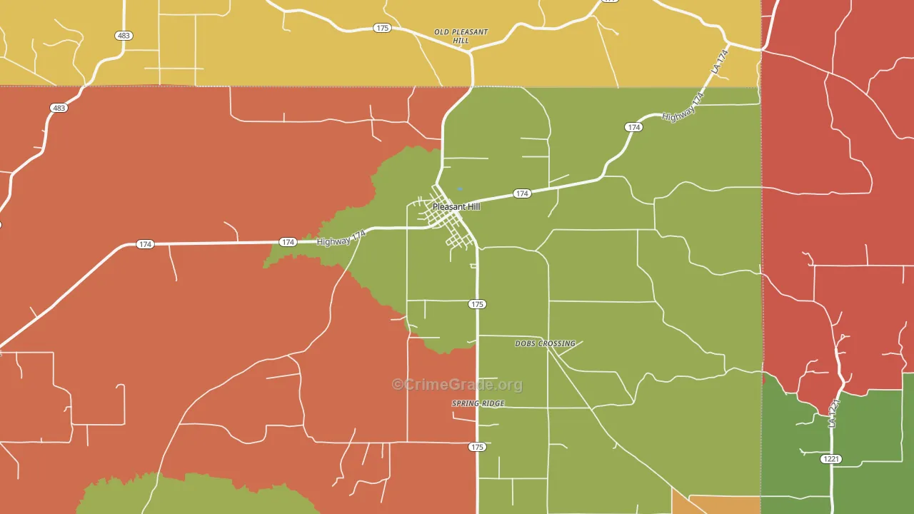71065, LA Map of Theft Rates